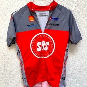 Peak 1 Cycling Jersey 3/4 Zip Red and Gray Women’s Size Medium Bicycle